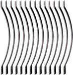 32-1/4 Inches Heavy Duty Flat Straight Iron Deck Balusters with Screws for Wood Composite Facemount Deck Railing (50-Pack, Matte Black)