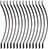 Myard 32-1/4 Inches Heavy Duty Iron Deck Balusters with Screws for Facemount Railing Fencing, Arc Arch Style (50-Pack, Matte Black)