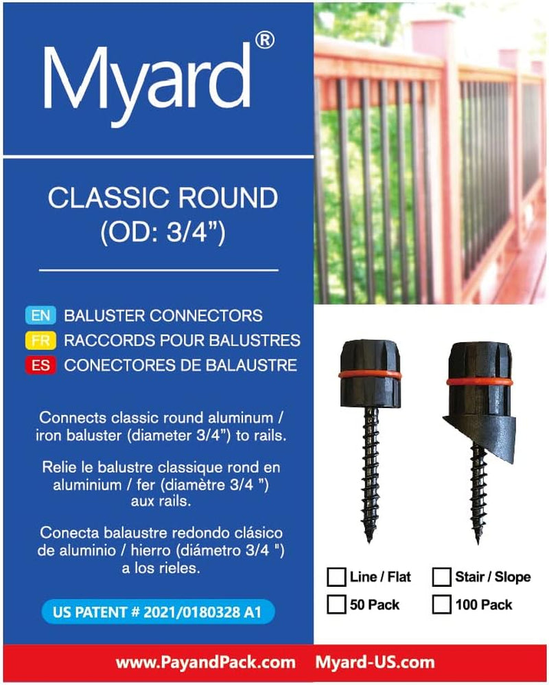 Baluster Railing Connectors Myard 'O' Seal Patented Baluster Connectors with Screws for Deck Raili ...