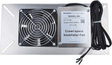Durablow Stainless Steel Crawl Space Foundation Fan Ventilator (Stainless Steel Silver, M1P)