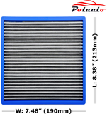 POTAUTO MAP 5009 (CF10729) Re-Washable Car Cabin Air Filter Replacement for CHRYSLER 200 CIRRUS SEBRING, DODGE AVENGER CALIBER JOURNEY, JEEP COMPASS PATRIOT, RAM 1500