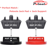 POTAUTO Universal Aluminum Jack Pad Jacking Puck Adapter Compatible for BMW, MINI Cooper (Qty 10, Red)