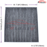 POTAUTO MAP 1002C (CF10133) Activated Carbon Car Cabin Air Filter Replacement for TOYOTA COROLLA MATRIX