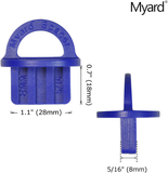 Myard DJS8 5/16 Inches Deck Board Jig Spacer Rings for Pressure Treated, Composite, PVC, Plank, Hardwood Decking Tool (Blue, 20-Pack)