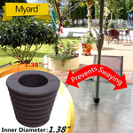 Myard Umbrella Cone Wedge Shim for Patio Table Hole Opening or Base 1.8 to 2.4 Inch, Umbrella Pole Diameter 1-3/8" (35Mm, Dark Brown)