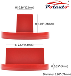 POTAUTO Aluminum Jack Pad Jacking Puck Adapter Support Compatible with Mercedes Benz Vehicles 2000-Present (Qty 1, Red)