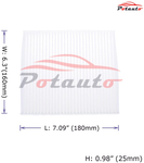 POTAUTO MAP 1037C (CF10776) High Performance Car Cabin Air Filter Replacement for KIA SOUL