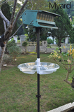 Myard 18 Inches Universal Bird Seed Catcher Hoop Platform Tray Fits up to 1 Inch Diameter Feeder Pole