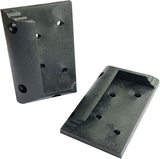 Myard PNP11145 Angled (For 30 to 60 Degree) Railing Connectors with Screws for 2X4 Inches (Actual 1.5X3.5 Inches) Inclined Stair Wood Handrail (5 Pair, Black)