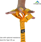 Fitactic Upgraded 1 Pair Eagle Loops Grip for Finger Thumb Hand Wrist Forearm Arm Strengthening Training (Yellow)