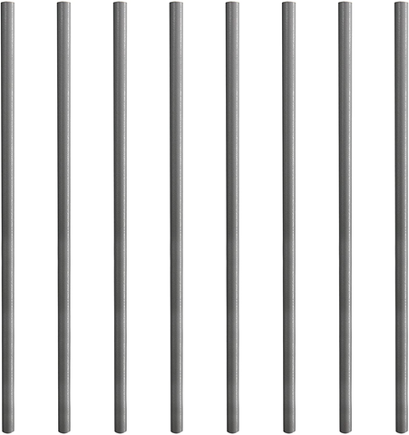 Myard Classic Hollow round Aluminum Balusters for Deck Railing Porch (26" (25Pk), Gray)