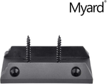 Myard PNP111902S Inclined Stair Railing Connectors with Screws for 2X4 Inches (Actual 1.5X3.5 Inches) Inclined Stair Wood Handrail (1 Pair, Black)