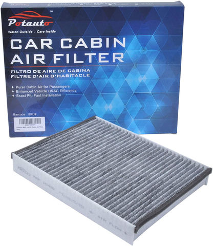 POTAUTO MAP 1043C (CF11920) Activated Carbon Car Cabin Air Filter Replacement for FORD C-MAX ESCAPE FOCUS GT TRANSIT CONNECT, LINCOLN MKC