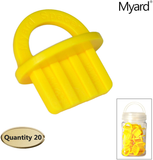 Myard DJS5.2 13/64 Inches Deck Board Jig Spacer Rings for Pressure Treated, Composite, PVC, Plank, Hardwood Decking Tool (Yellow, 20-Pack)