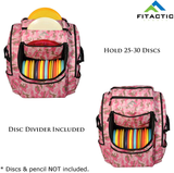 Fitactic Luxury Frisbee Disc Golf Bag Backpack (Capacity: 25-30 Discs)