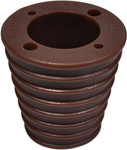 Myard Umbrella Cone Wedge Shim for Patio Table Hole Opening or Base 1.8 to 2.4 Inch, Umbrella Pole Diameter 1-3/8" (35Mm, Dark Brown, 4 Holes)