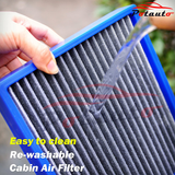 POTAUTO MAP 5011 (CF10370) Re-Washable Car Cabin Air Filter Replacement for FORD