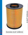 POTAUTO MAP 6008 (CA11114) Engine Air Filter Replacement for FORD ESCAPE FOCUS TRANSIT CONNECT, LINCOLN MKC