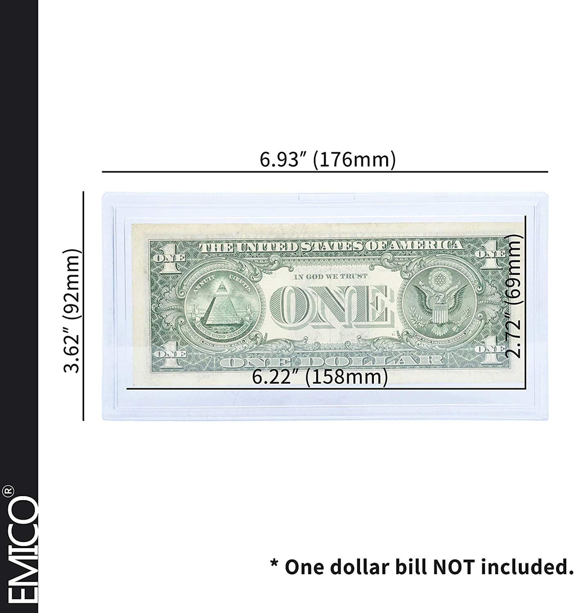 Payandpack EMICO Deluxe Solid Currency Photo Paper Slab Holder Frame f ...