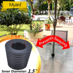 Myard Umbrella Cone Wedge Shim for Patio Table Hole Opening or Base 1.8 to 2.4 Inch, Umbrella Pole Diameter 1-1/2" (38Mm, Black)