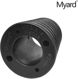 Myard Umbrella Cone Wedge Shim for Patio Table Hole Opening or Base 1.8 to 2.4 Inch, Umbrella Pole Diameter 1-3/8" (35Mm, Black, 4 Holes)