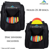 Fitactic Luxury Frisbee Disc Golf Bag Backpack (Capacity: 25-30 Discs)