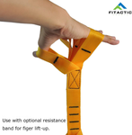 Fitactic Upgraded 1 Pair Eagle Loops Grip for Finger Thumb Hand Wrist Forearm Arm Strengthening Training (Yellow)