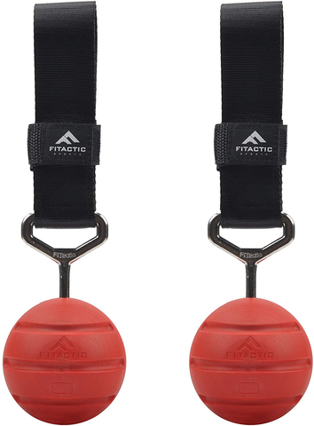 Fitactic Rock Climbing Solid Training Cannonball Bomb Power Pull up Ball Hold Grips for Straps for Finger, Forearm, Biceps, Back Muscles