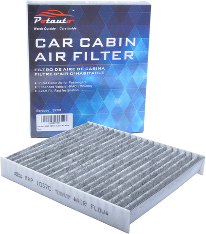 POTAUTO MAP 1037C (CF10776) Activated Carbon Car Cabin Air Filter Replacement for KIA SOUL