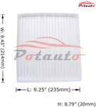POTAUTO MAP 1005W (CF10138) High Performance Car Cabin Air Filter Replacement for LEXUS IS300 RX300, TOYOTA HIGHLANDER