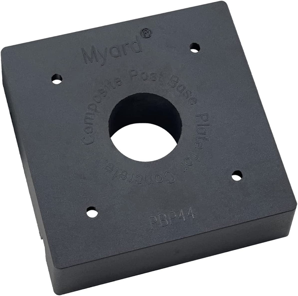 Myard PBP44 Post Base Plate for 4X4 Inches Wood Post, Provides