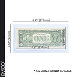 Payandpack EMICO Deluxe Solid Currency Photo Paper Slab Holder Frame for Regular Bill Dollar