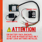 Durablow Battery Pack Compatible with Dexen Fireplace Electronic IPI Pilot Ignition Control Module (593-594A)