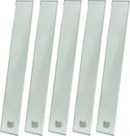 Myard Laminated + Tempered Clear Glass Balusters for Deck Patio Fence Wood or Aluminum Railing Rails (Length 26", 5-Pack)