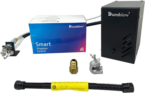 Durablow 6VK Spark to Pilot Fireplace Gas Valve Kit with SH3001 Smart Home Wifi On/Off Remote Control (Propane Gas)