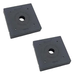 Myard PBP66 Post Base Plate for 6X6 Inches Wood Post, Provides Code Required 1 Inch Stand-Off from Concrete Ground (6" X 6", 2)
